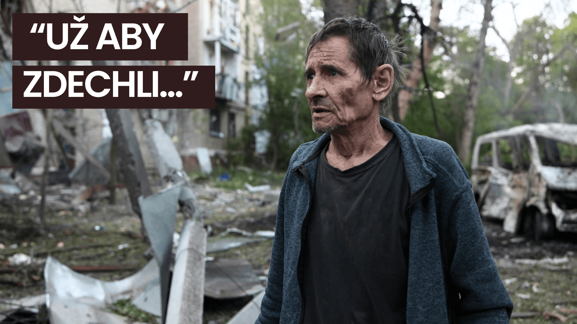"Už aby zdechli..." Kramatorsk pod tlakem ruských bomb a dronů.